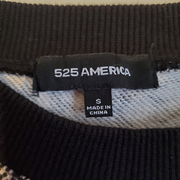 525 America Snakeskin Printed Cropped Sweatshirt - Picture 2 of 8